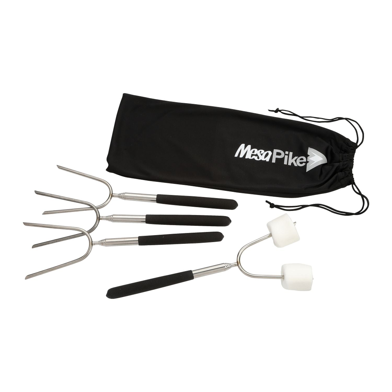 Extendable 34" Roasting Sticks with Carrying Case