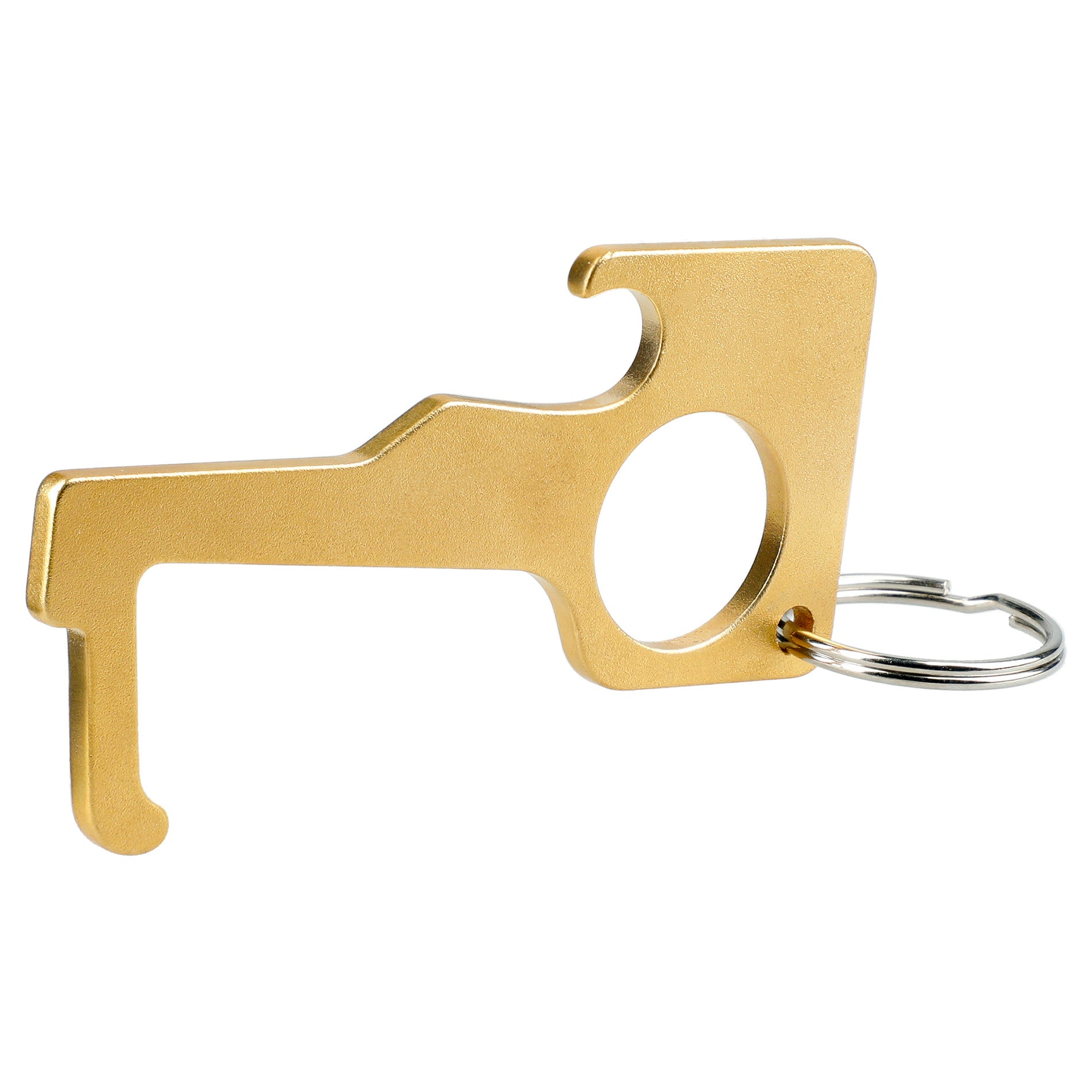 No Contact Keychain - Brass