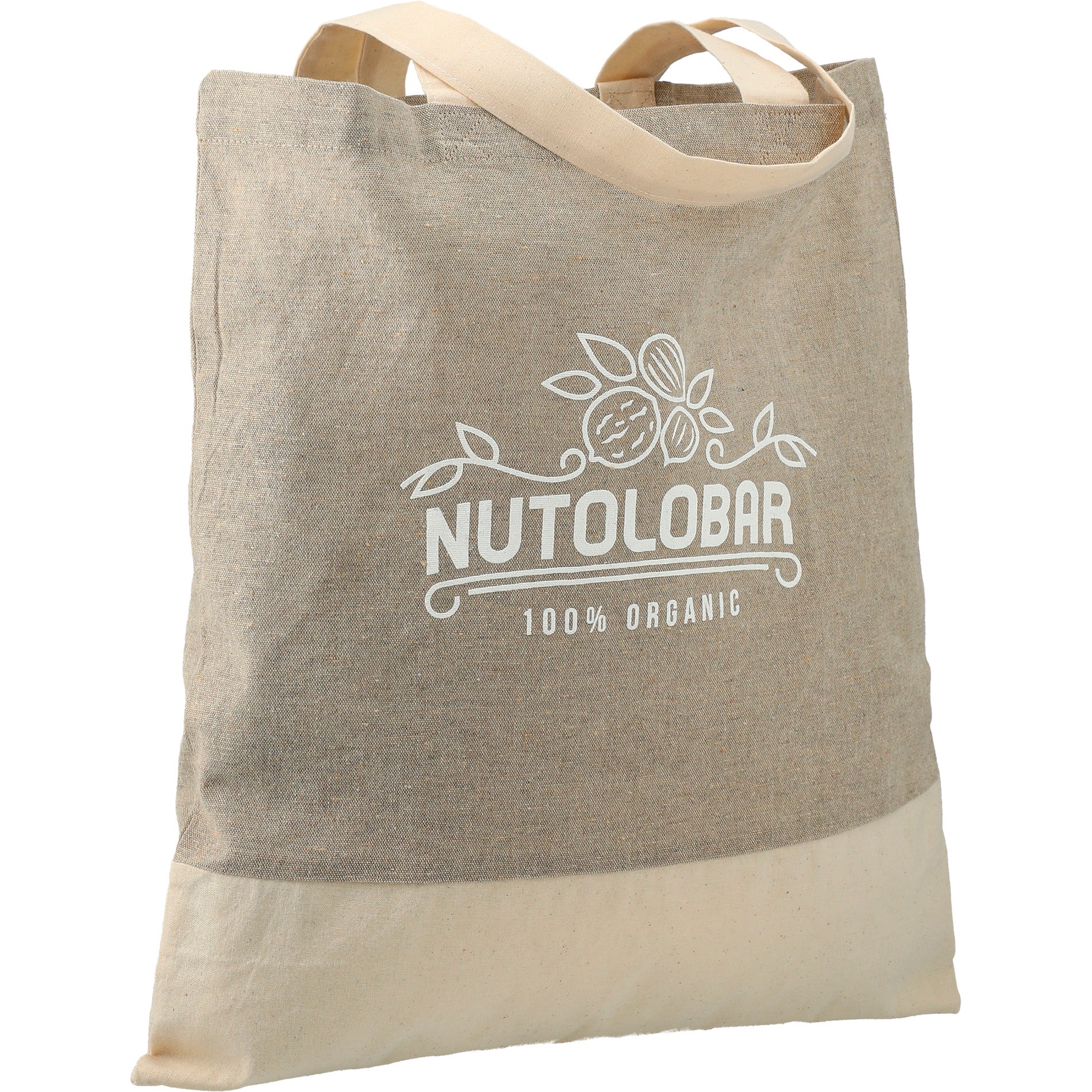 Split Recycled 5 oz Cotton Twill Convention Tote