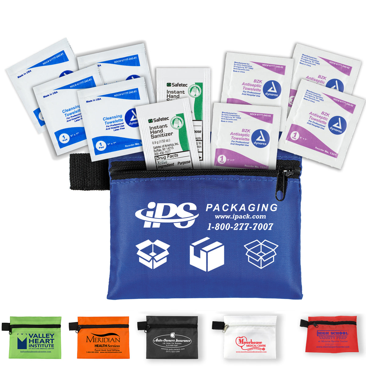 10 Piece Healthy Antiseptic Pack in Zipper Pouch