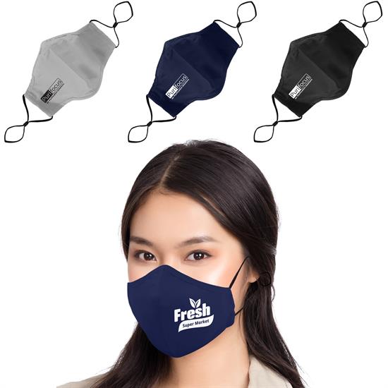 3 Ply Cotton Fitted Mask + Filter