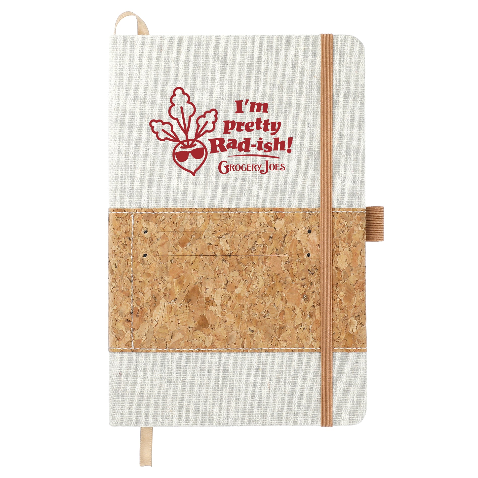 5.5" x 8.5" Recycled Cotton and Cork Bound Notebook