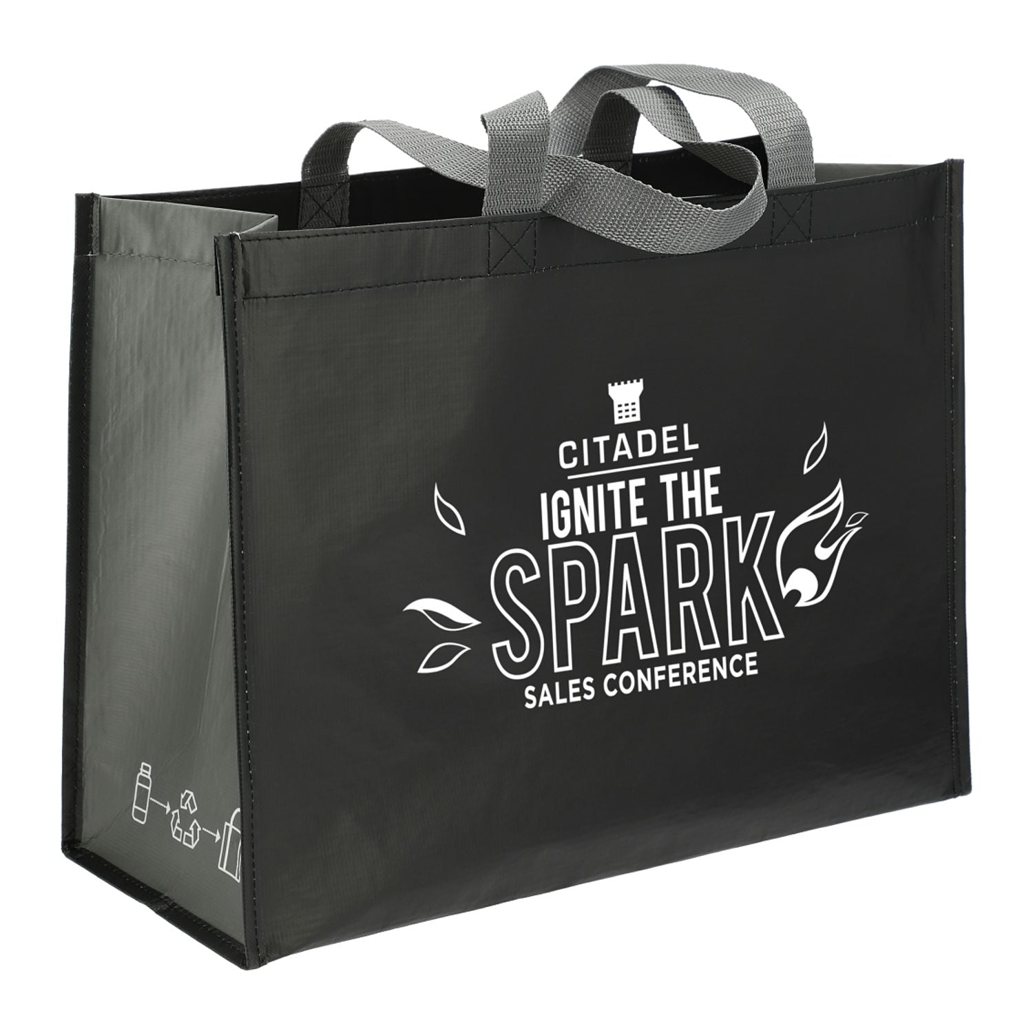 RPET Laminated Matte Shopper Tote