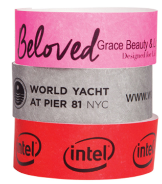 3/4" Custom Dupont Tyvek Wrist Band