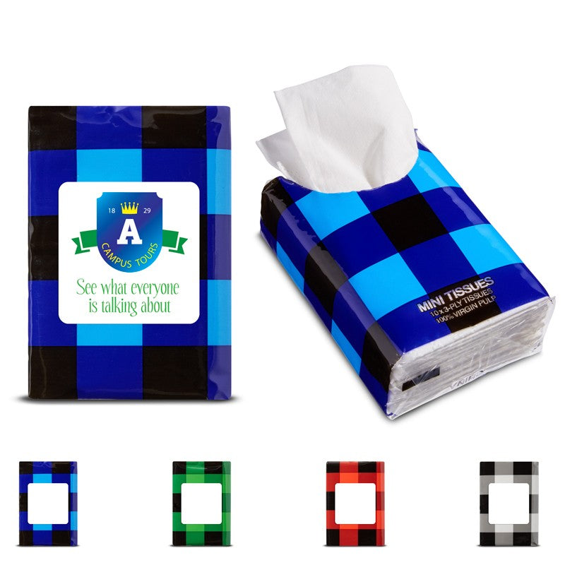 Buffalo Plaid Mini Tissue Packet