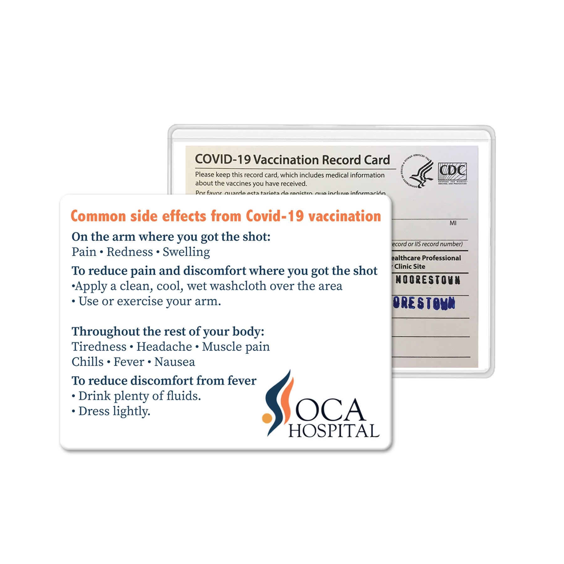 Clear 4" x 3" Top Loading Credential Card Holder