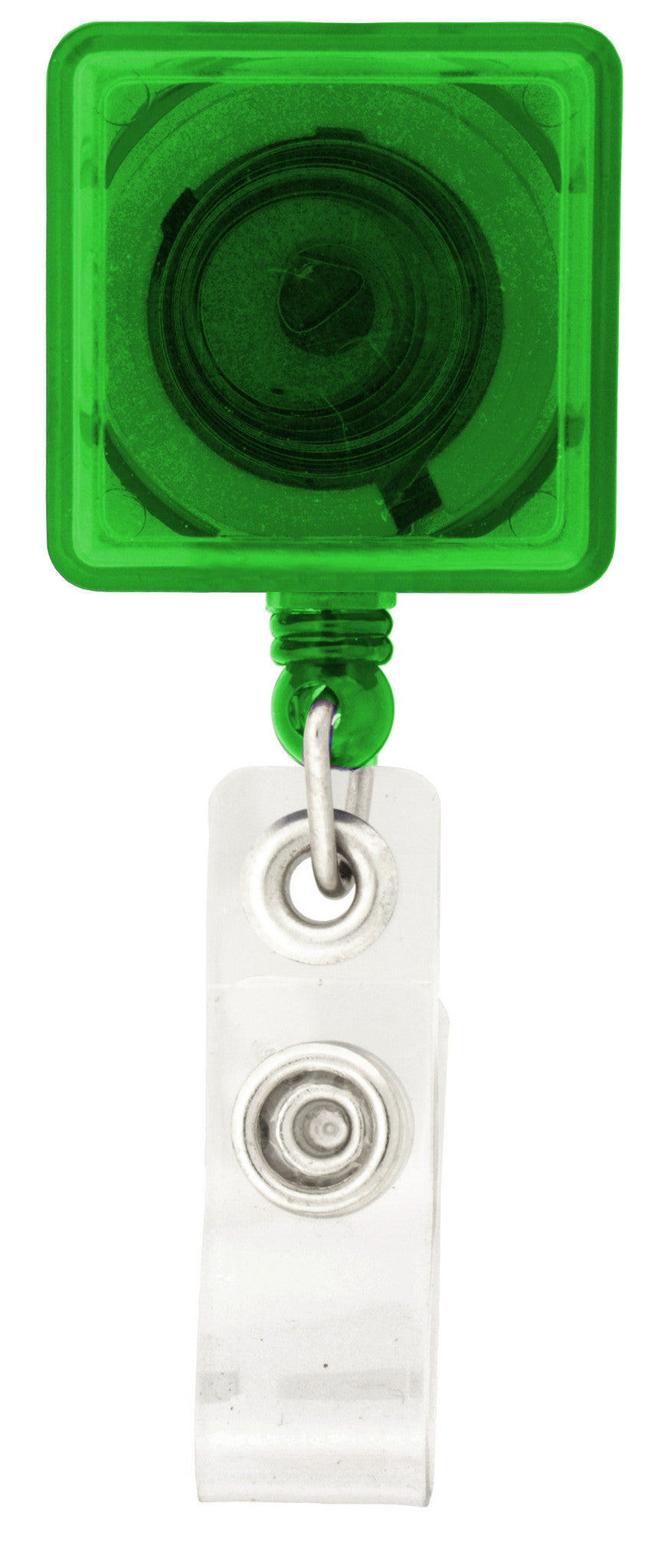 Square-Shaped Retractable Badge Holder