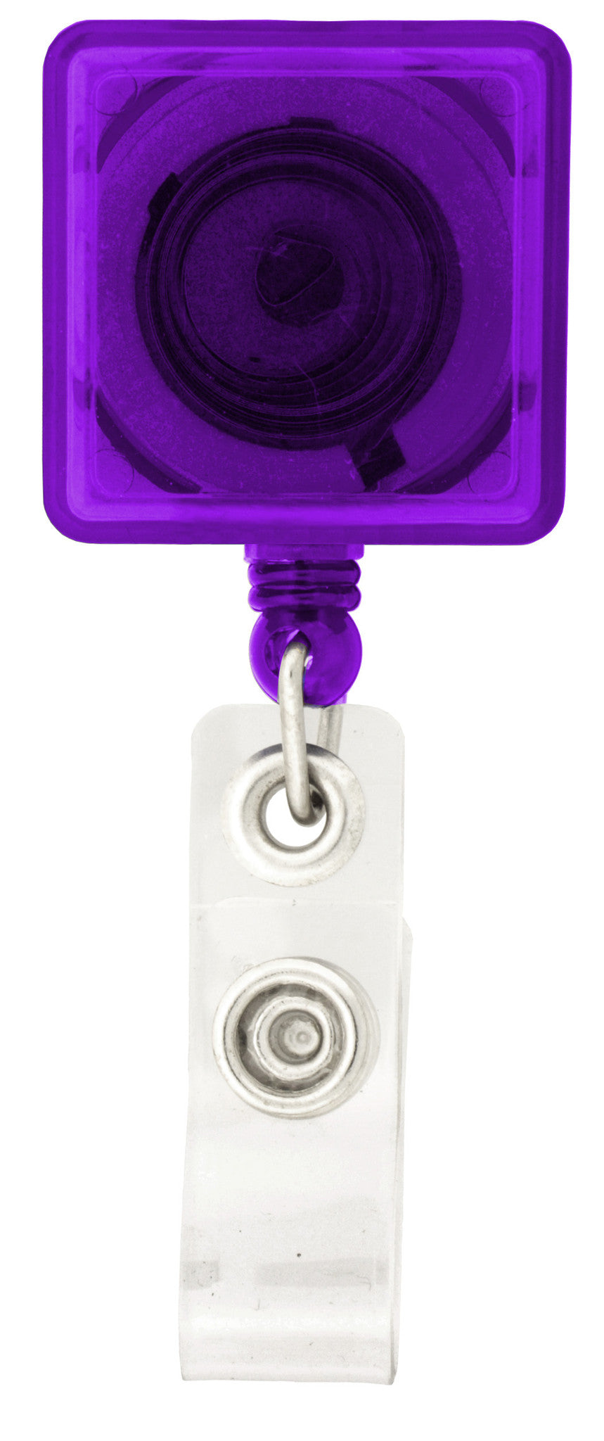 Square-Shaped Retractable Badge Holder
