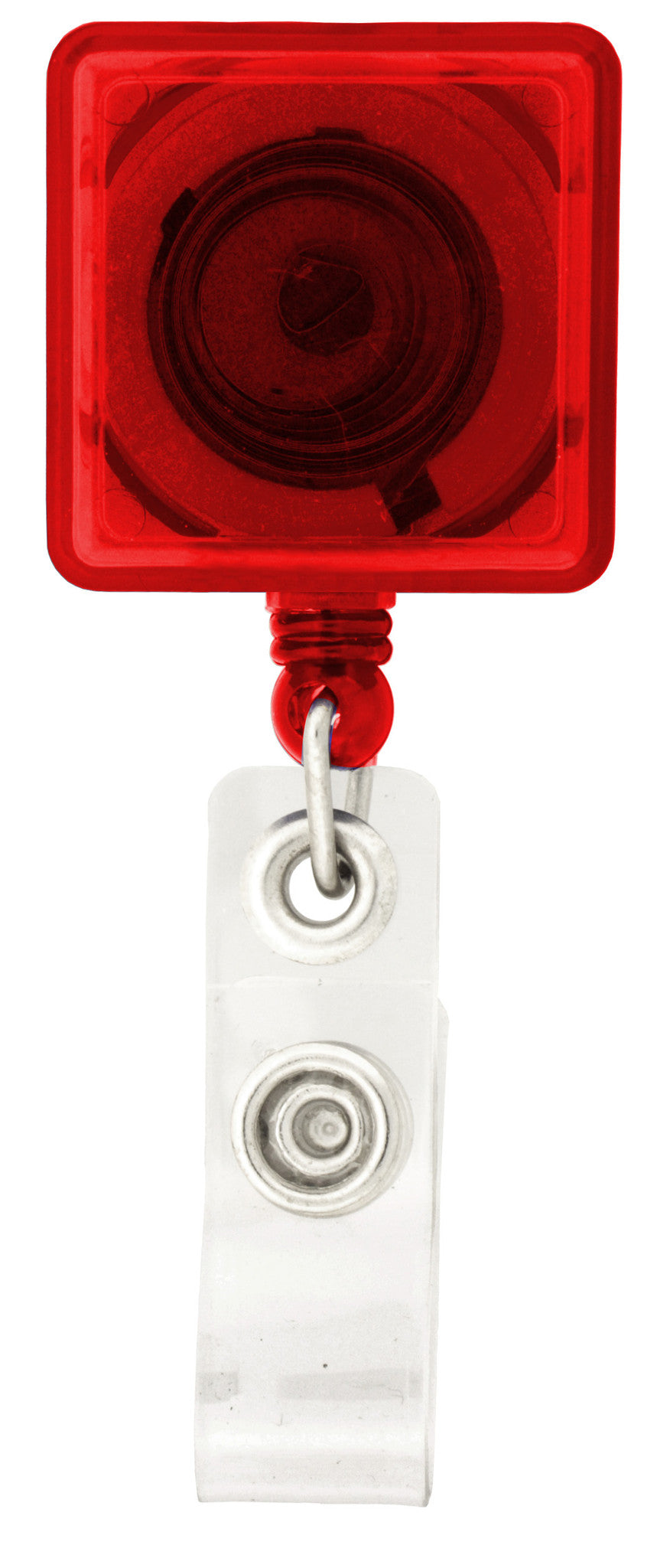 Square-Shaped Retractable Badge Holder