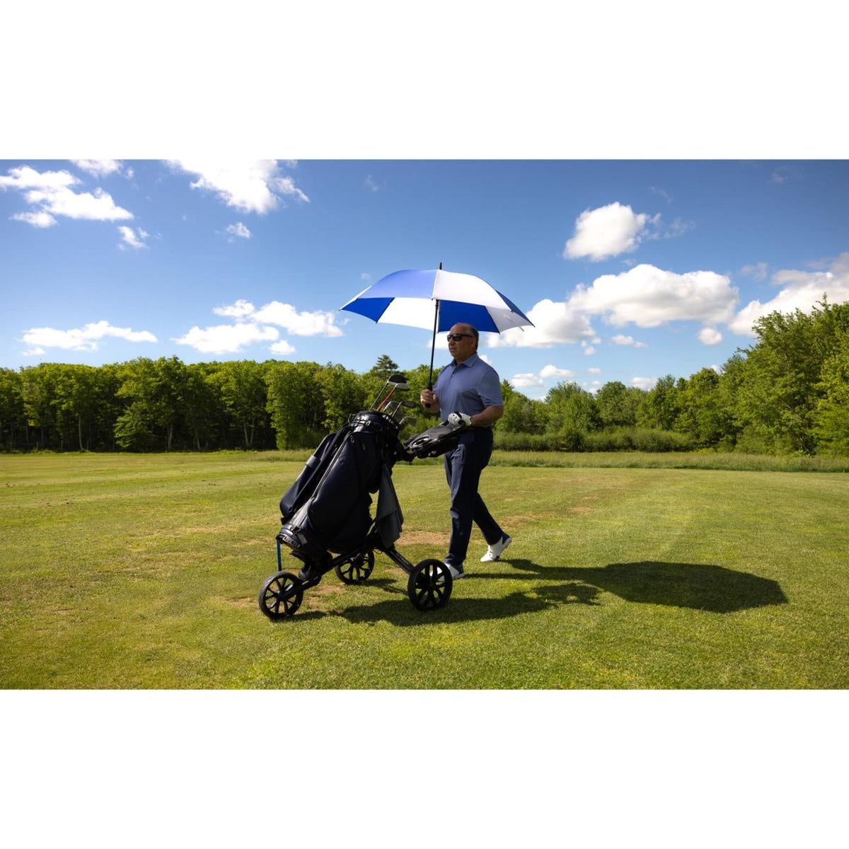 Elements 60&quot; Recycled Auto Open Golf Umbrella