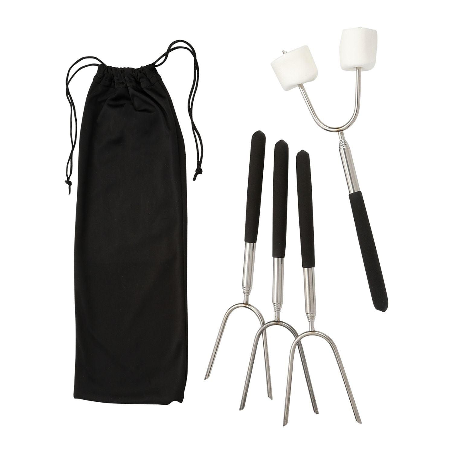 Extendable 34" Roasting Sticks with Carrying Case