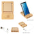 Bamboo Multi-Port Hub with Phone Holder & Sticky Notes