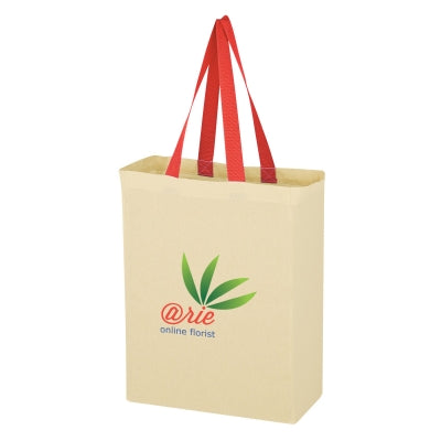 Natural Cotton Canvas Grocery Tote Bag