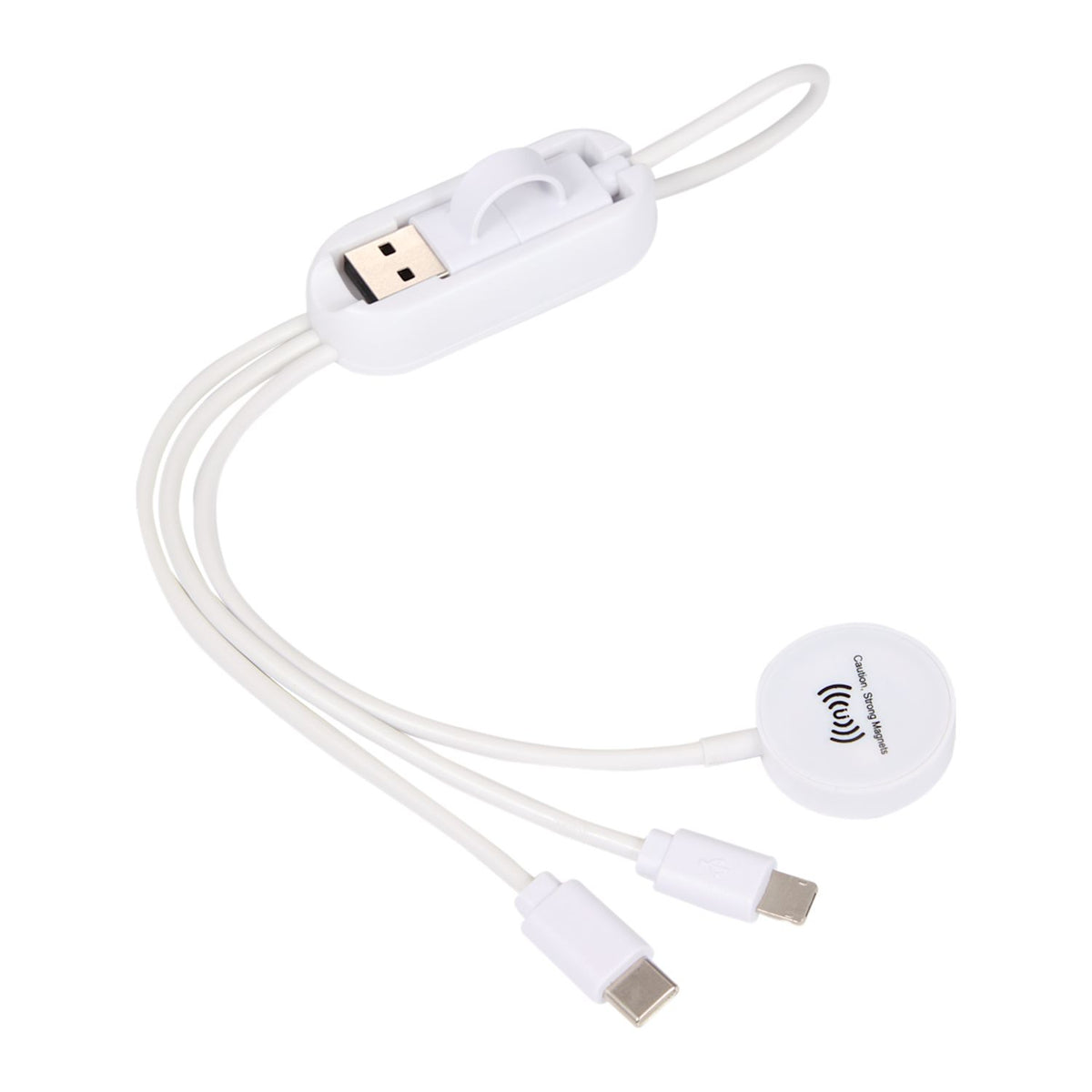 Allcord 5-in-1 Charging Cable with Apple Watch Charger
