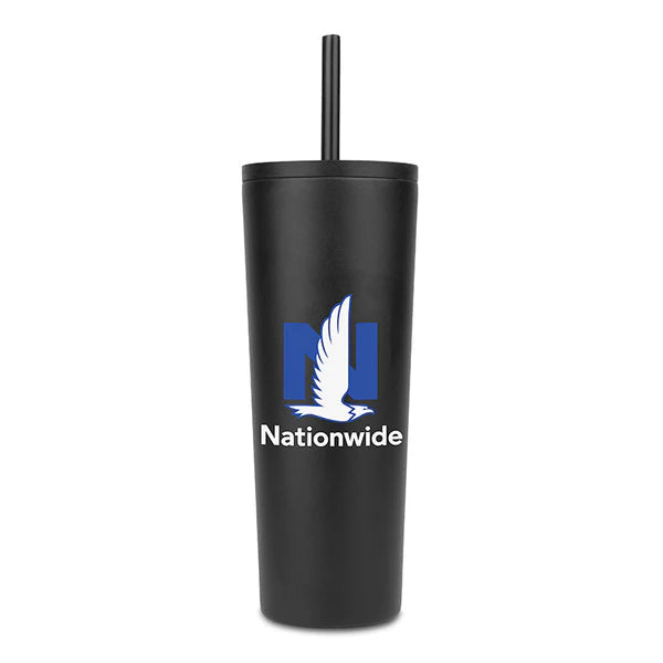 Natick 27oz. Double Wall SS Mug with Straw