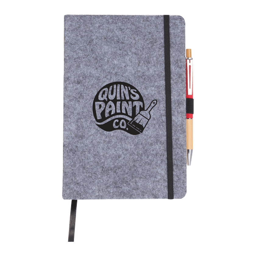 The Goods Recycled Felt 8&quot; x 5.5&quot; Bound Notebook