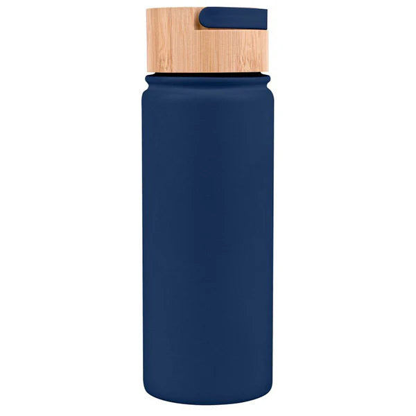 20oz. Vacuum-Sealed Stainless Water Bottle with Bamboo Lid