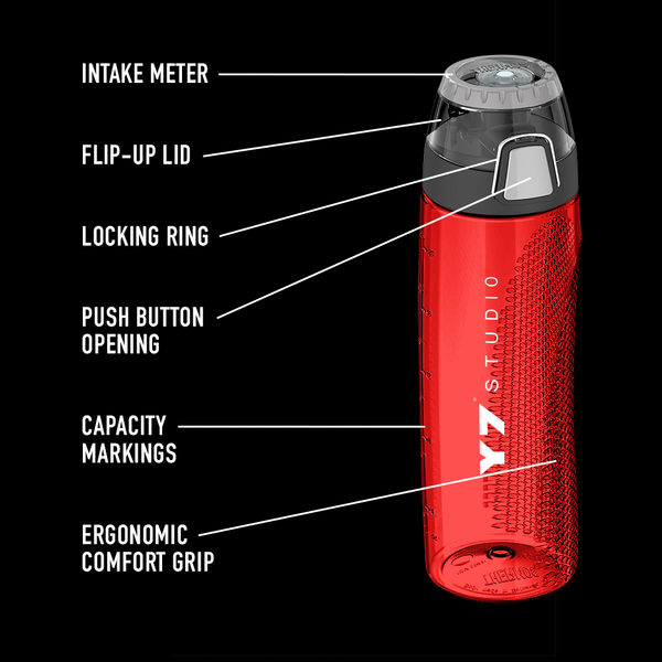 24 oz. Thermos® Hydration Bottle Made with Tritan™ and Rotating Intake Meter