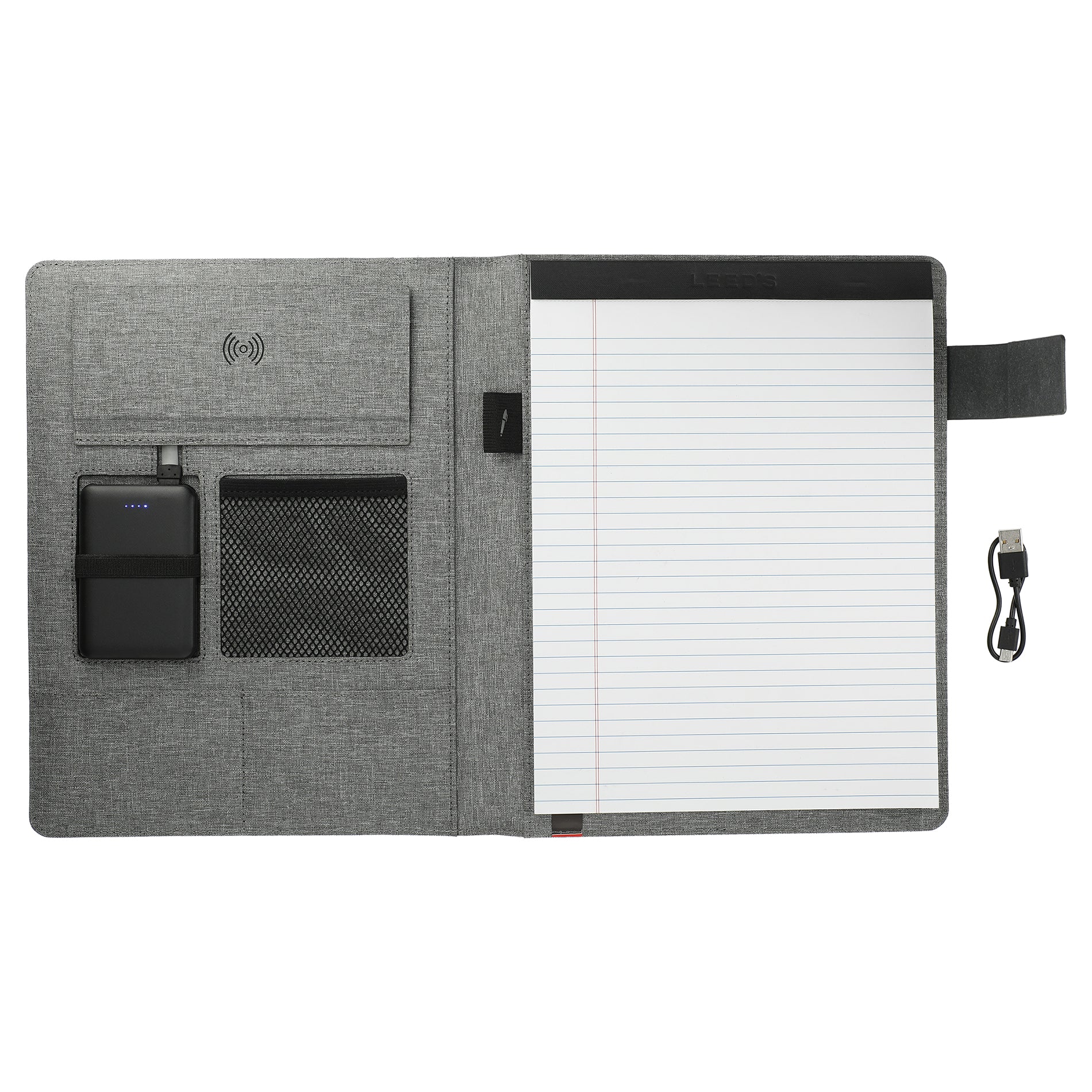 Reclaim RPET 5000 mAh Wireless Charging Writing Pad with FSC® Mix Paper