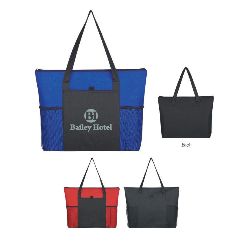 Non-Woven Voyager Zippered Tote