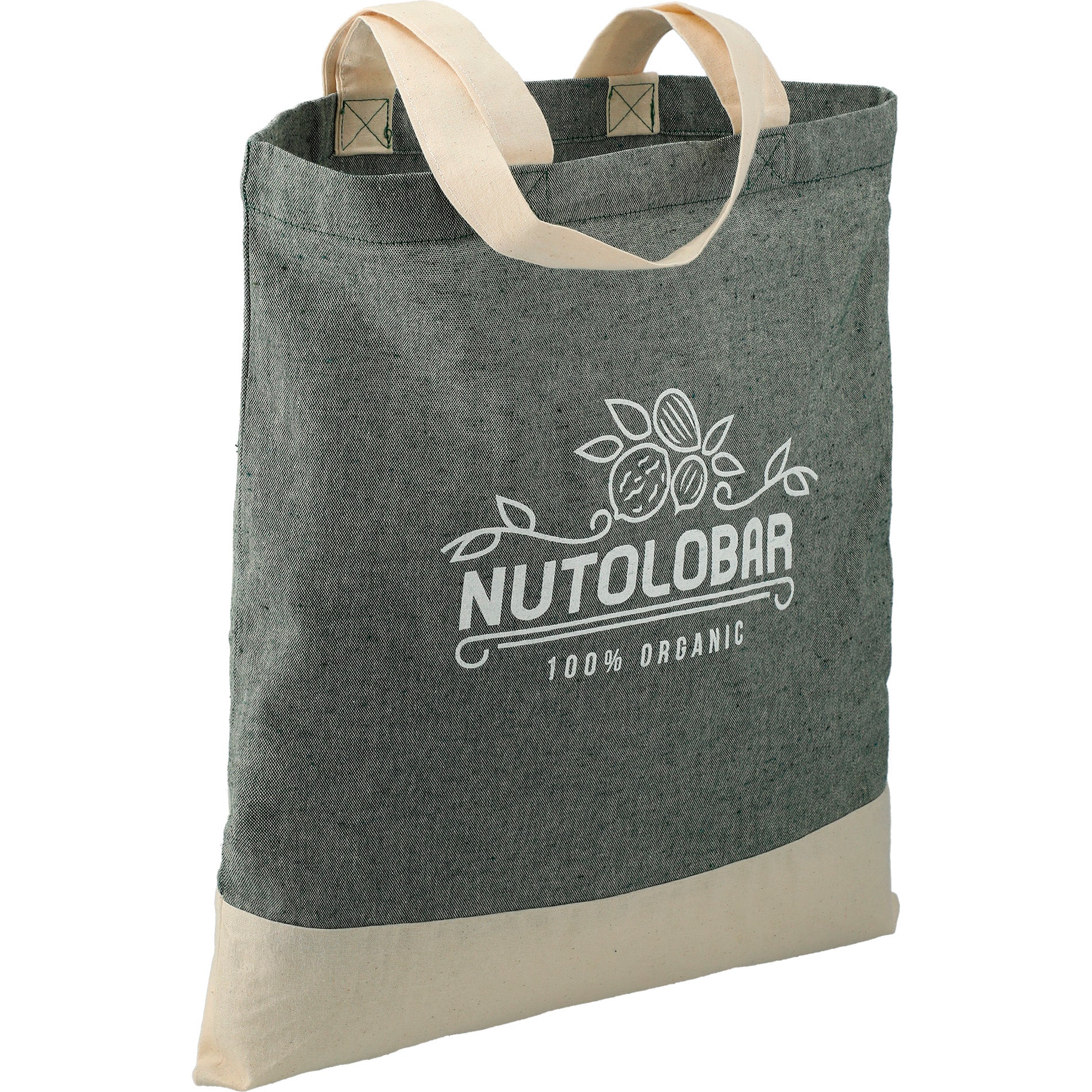 Split Recycled 5 oz Cotton Twill Convention Tote