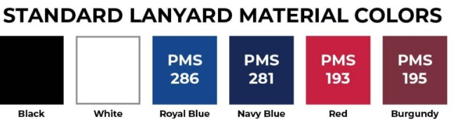 3/4" Euro Soft Polyester Lanyard