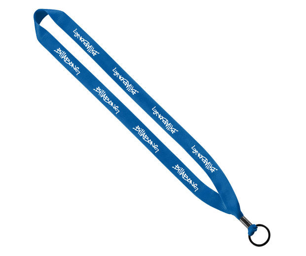 3/4" Polyester Lanyard with Metal Crimp & Split-Ring