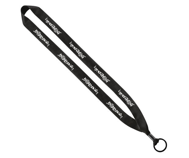 3/4" Polyester Lanyard with Metal Crimp & Split-Ring