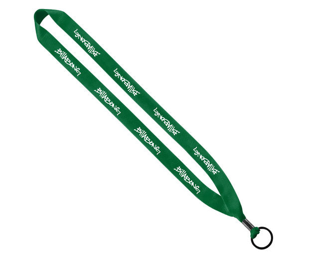 3/4" Polyester Lanyard with Metal Crimp & Split-Ring