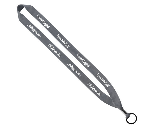 3/4" Polyester Lanyard with Metal Crimp & Split-Ring