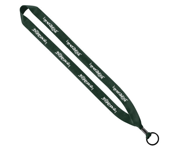 3/4" Polyester Lanyard with Metal Crimp & Split-Ring