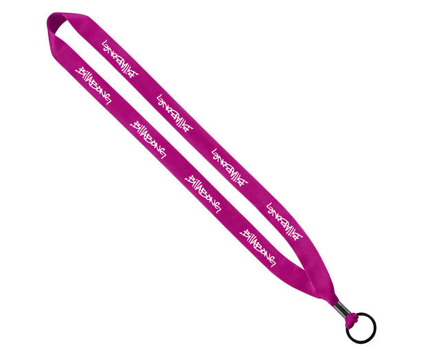 3/4" Polyester Lanyard with Metal Crimp & Split-Ring