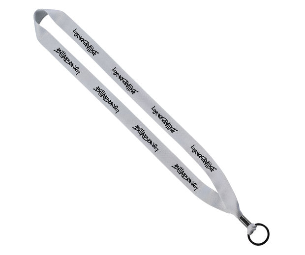 3/4" Polyester Lanyard with Metal Crimp & Split-Ring