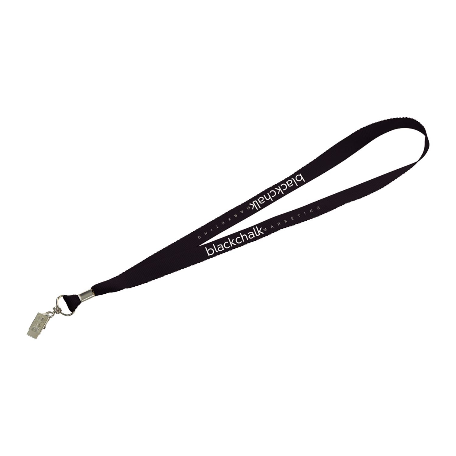 3/4" Lanyard with Bulldog clip