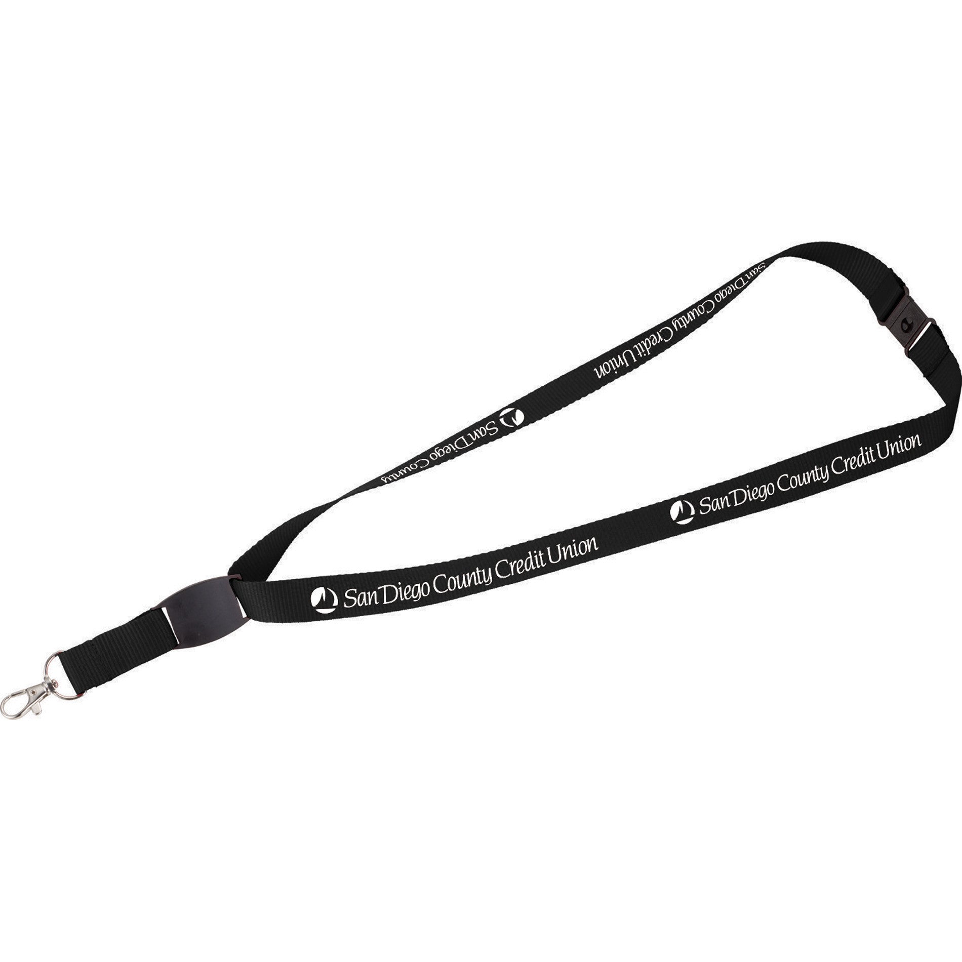 3/4" Lanyard with Flat Panel
