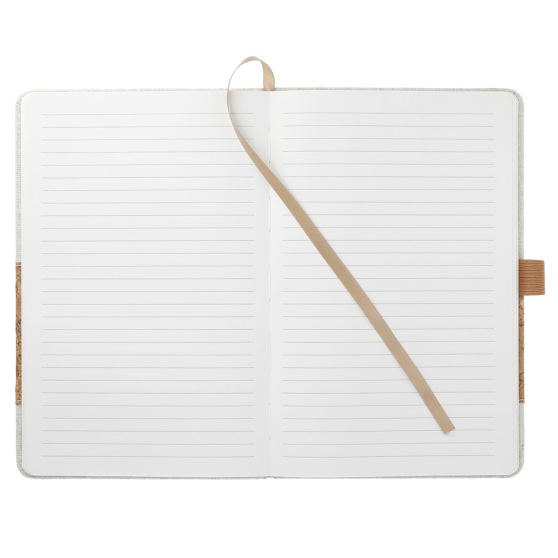 5.5" x 8.5" Recycled Cotton and Cork Bound Notebook
