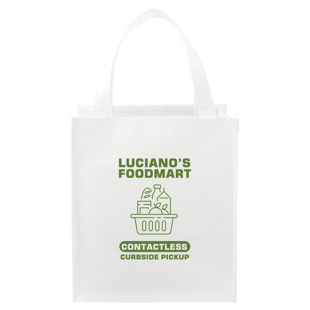 Double Laminated Wipeable Grocery Tote