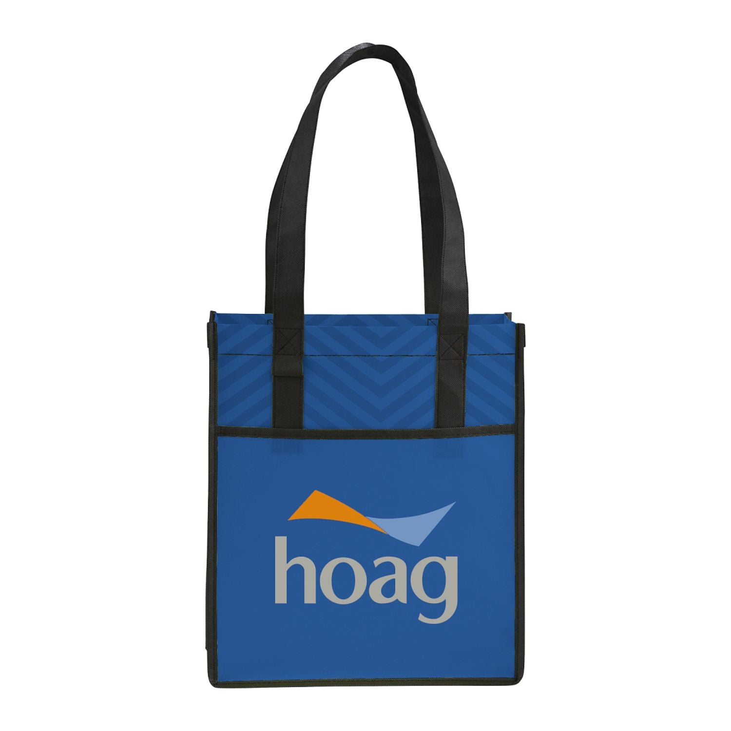 Printed Chevron Non-Woven Shopper Tote