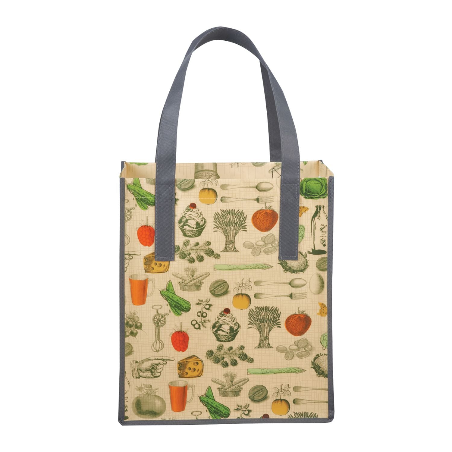 Big Grocery Vintage Laminated Non-Woven Tote