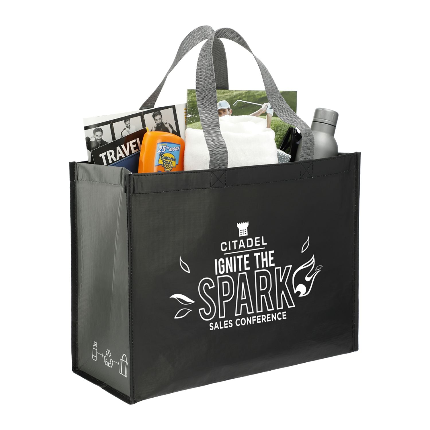 RPET Laminated Matte Shopper Tote