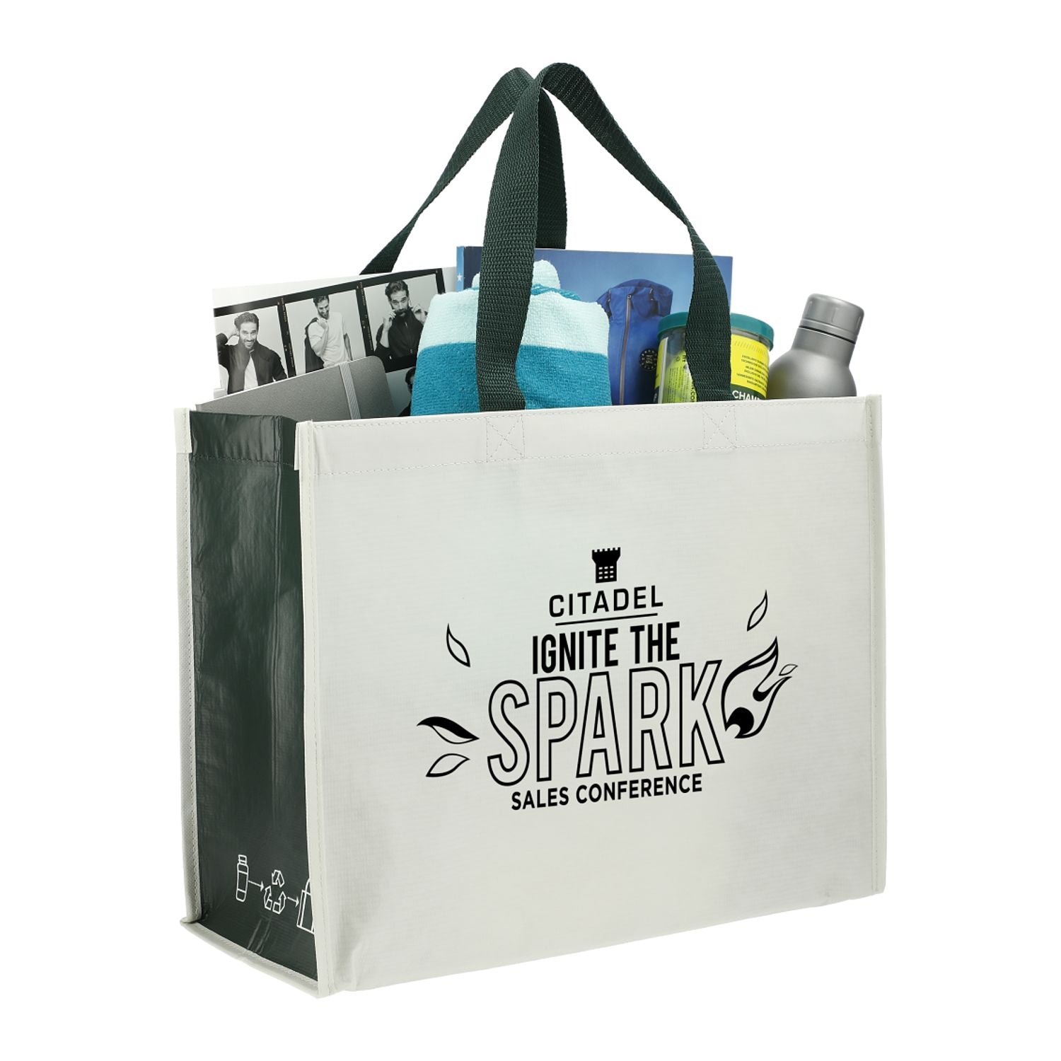 RPET Laminated Matte Shopper Tote