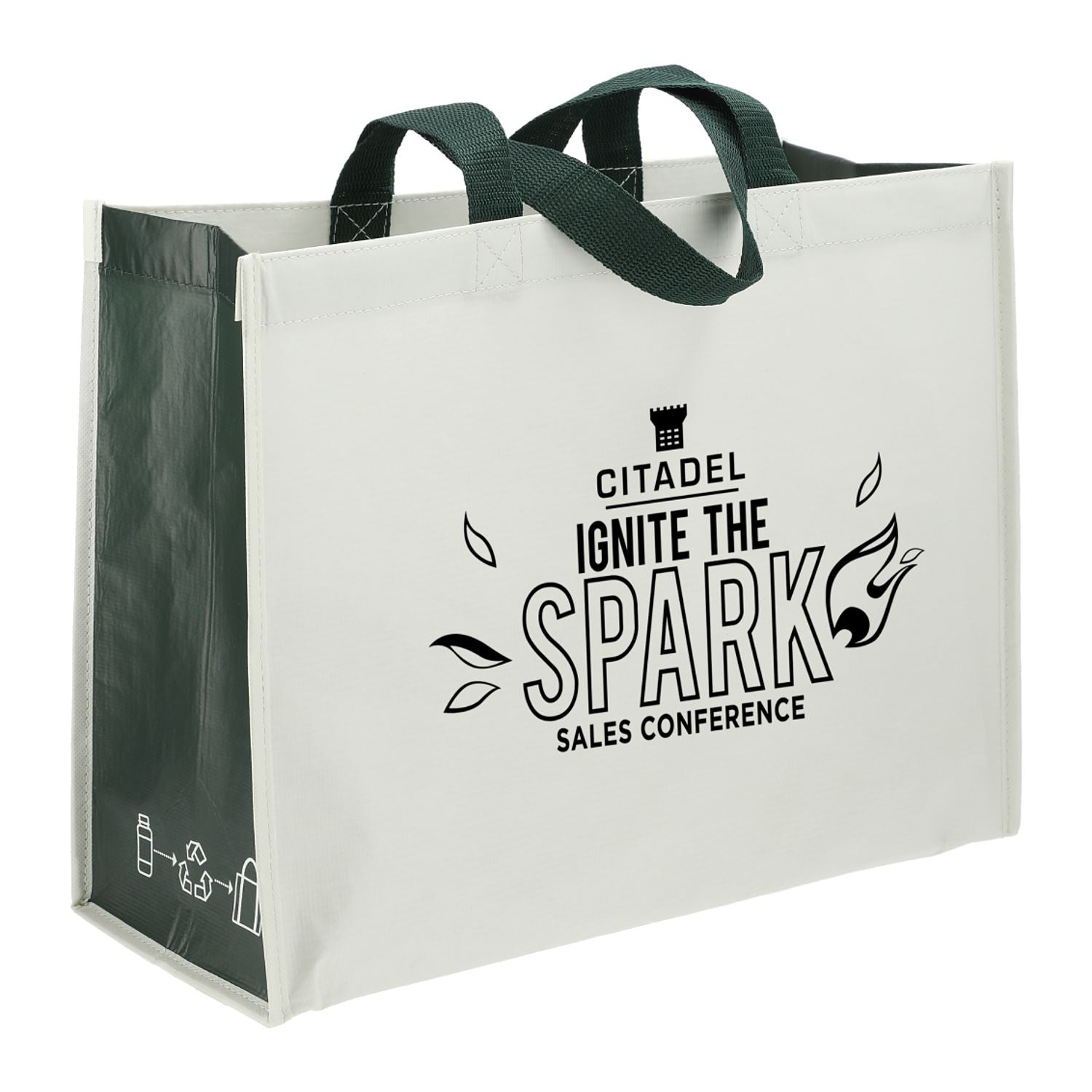 RPET Laminated Matte Shopper Tote