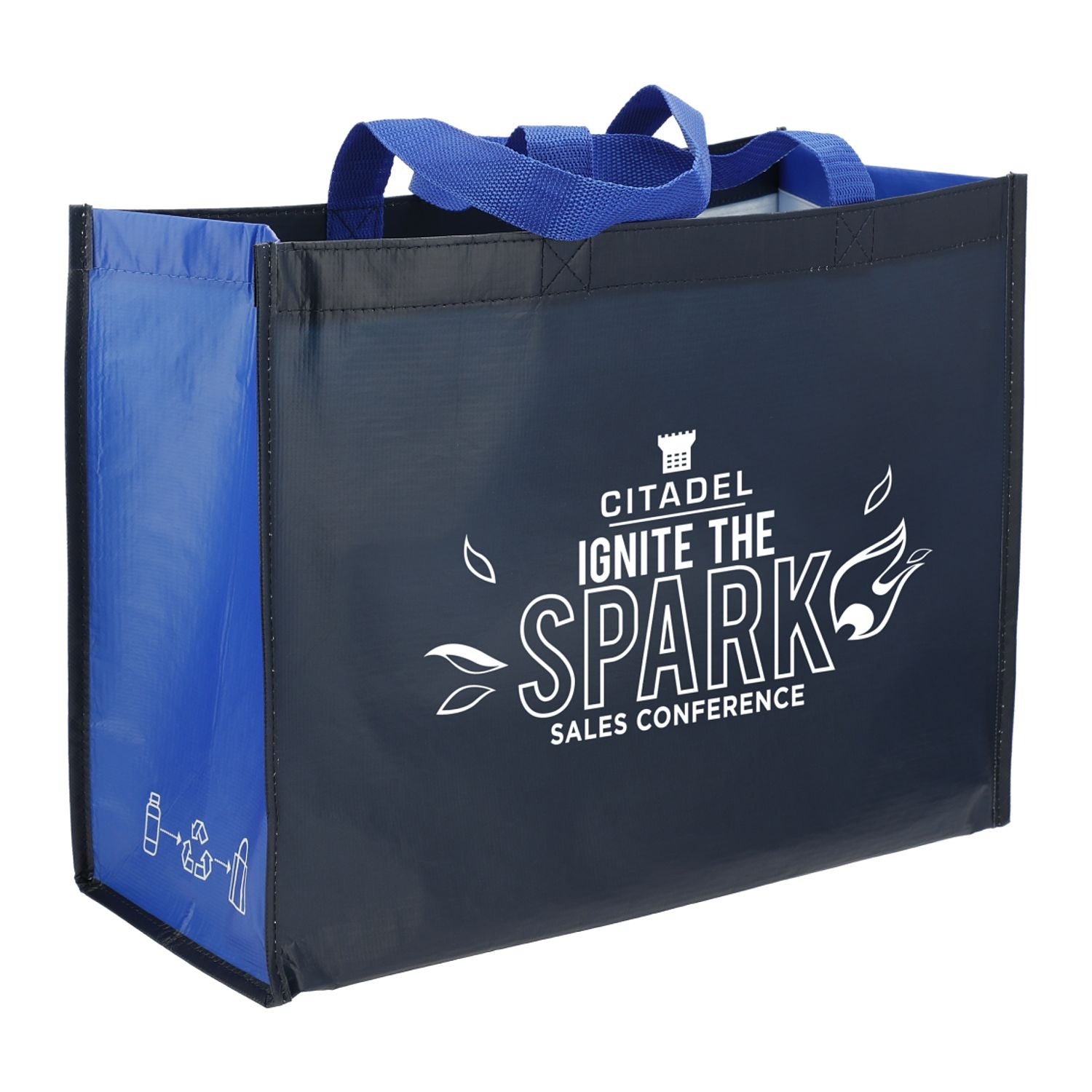 RPET Laminated Matte Shopper Tote
