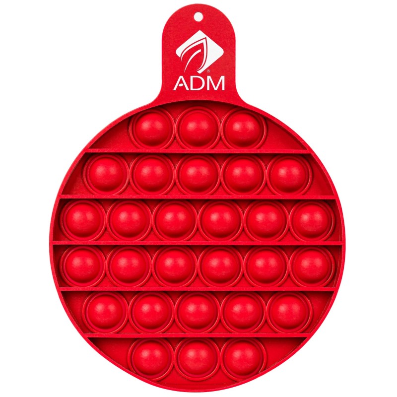 Round Fiddle Popper Silicone Sensory Toy