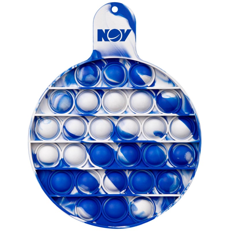 Round Fiddle Popper Silicone Sensory Toy