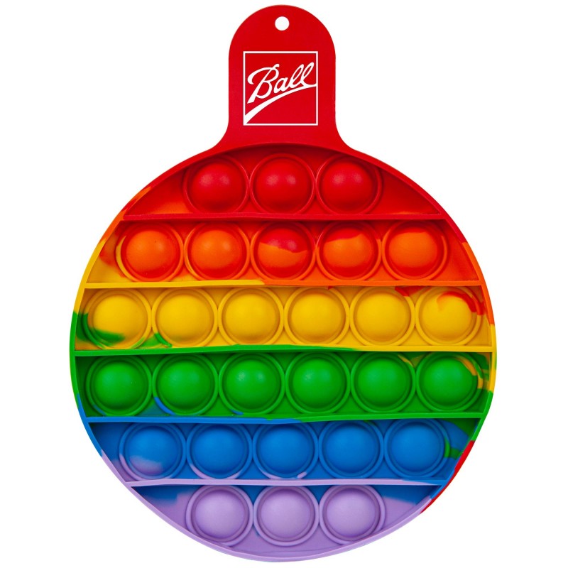 Round Fiddle Popper Silicone Sensory Toy